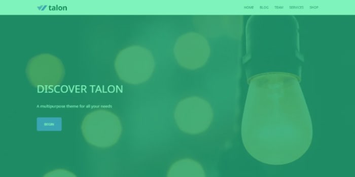 motyw wordpress - talon