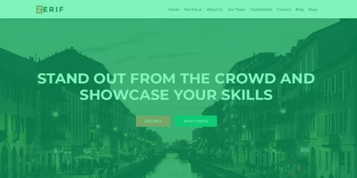 motyw wordpress - zerif